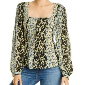 Parker Dara Long Sleeve Smocked Blouse